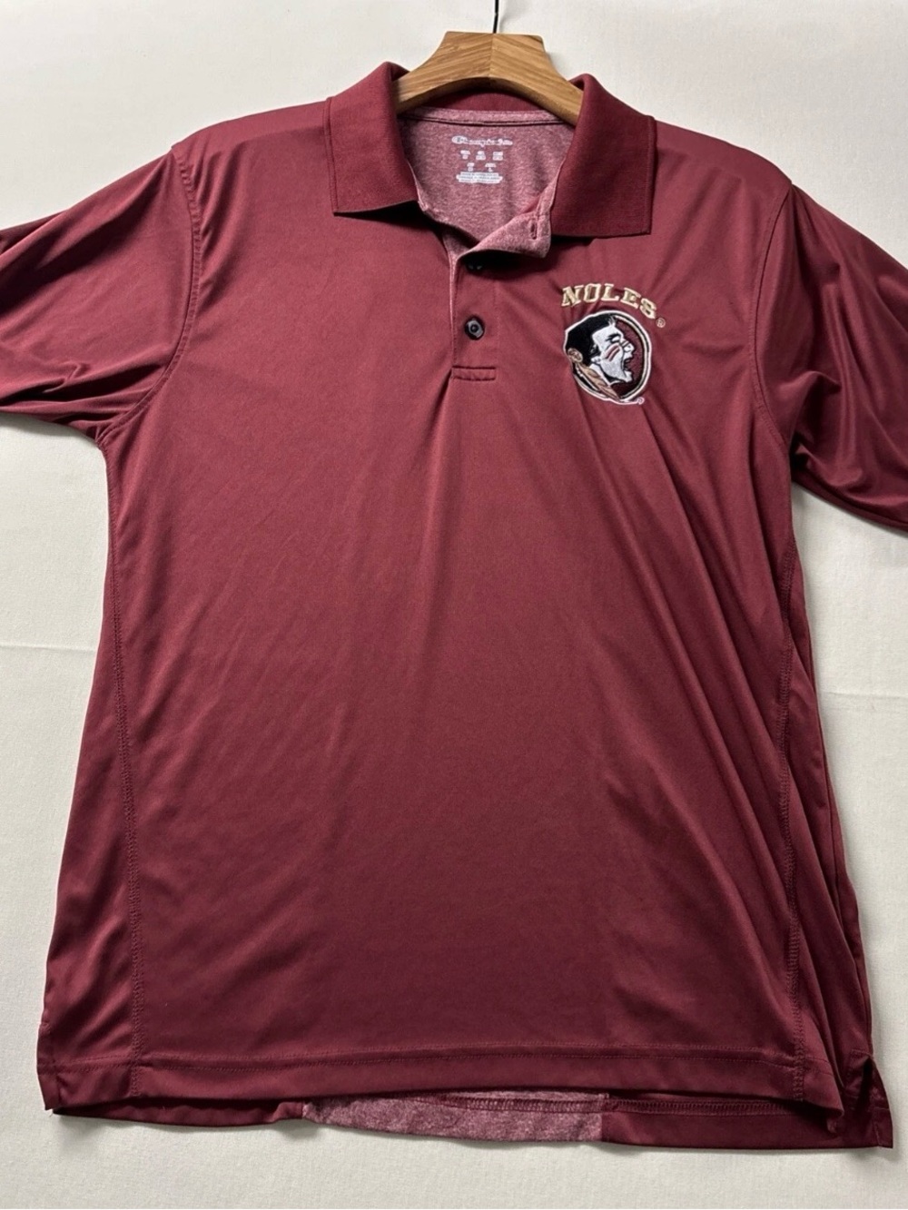 Florida State Seminoles Champion Polo Shirt Men's MEDIUM Embroidered Logo